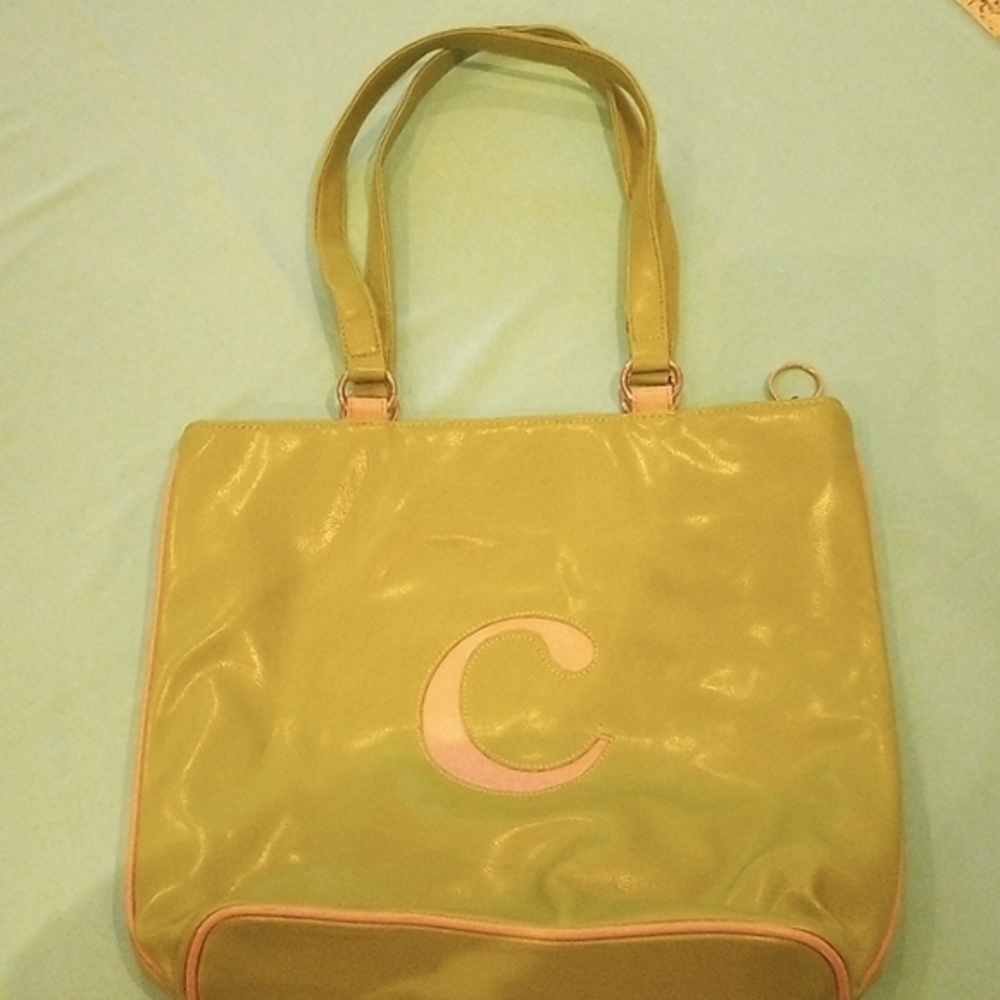 Retro, lime 💚 green tote